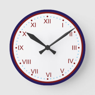 Classic and Elegant Roman Numeral Round Clock