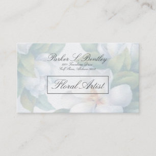 Classic and Elegant Southern Magnolia Business Card