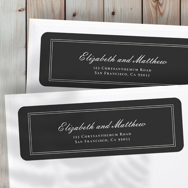 Classic and Simple Elegant Wedding Return Address (Creator Uploaded)