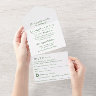 Classic and Simple Wedding Invitation