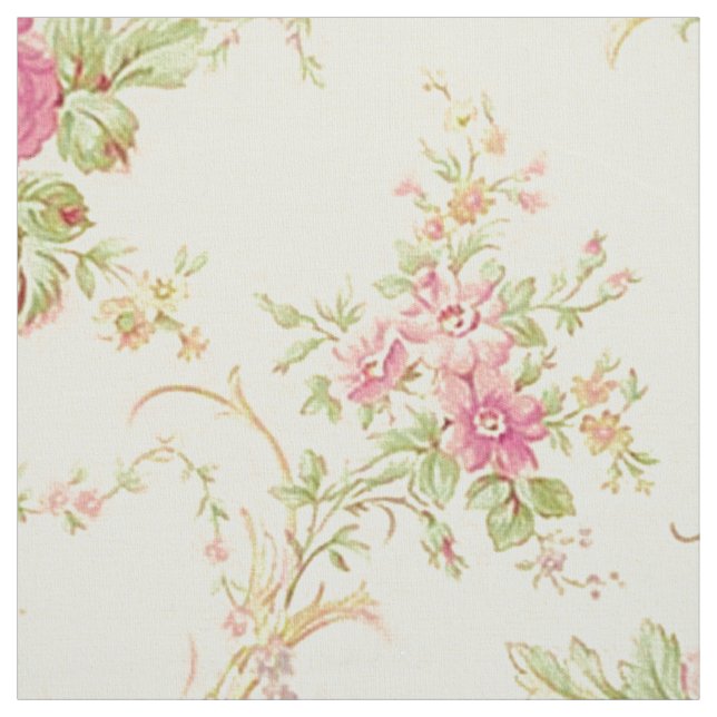 Classic and Vintage Floral Fabric (Swatch)