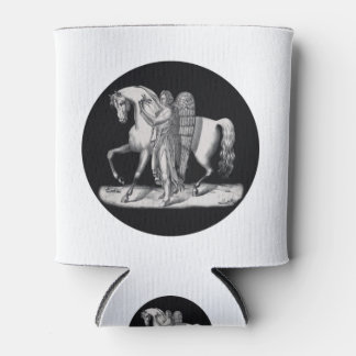 Classic angel next to the majestic horse can cooler