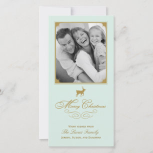 Classic Antlers Holiday/Christmas Photo Card