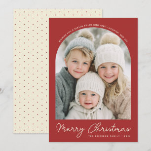 Classic Arch Merry Christmas Photo Card