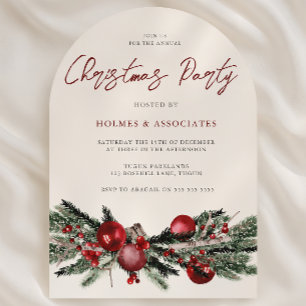 Classic Arch Office Corporate Christmas Party Invitation