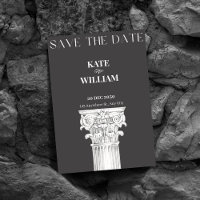 Classic architecture roman column wedding
