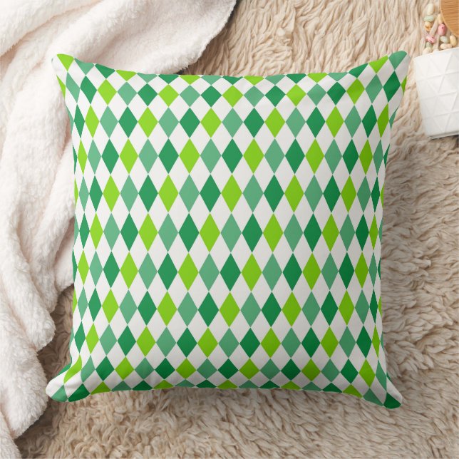 Classic Argyle Diamond Lattice Seamless Pattern Cushion (Blanket)
