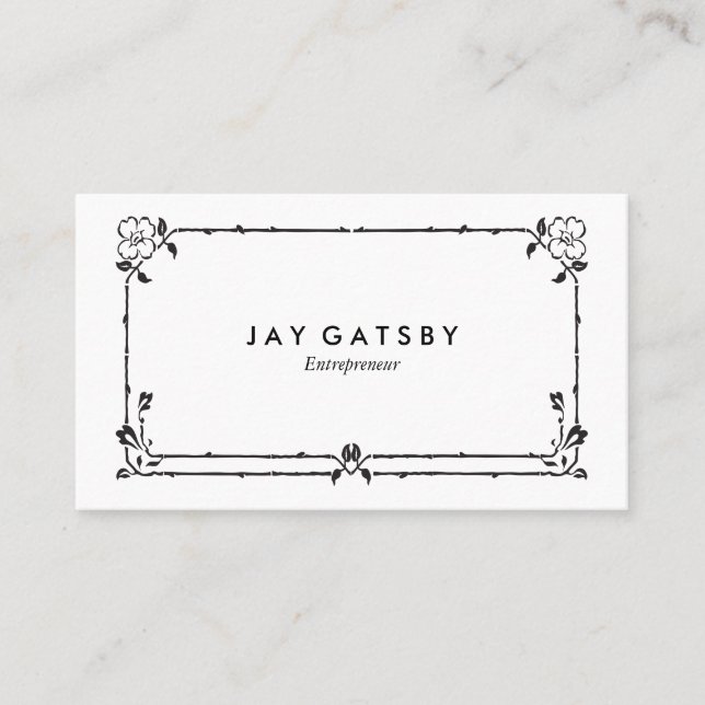 Classic Art Deco/Art Nouveau Business Card (Front)