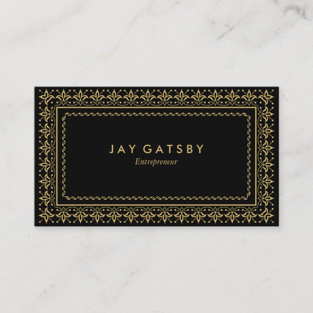 Classic Art Deco/Art Nouveau Business Card (Front)