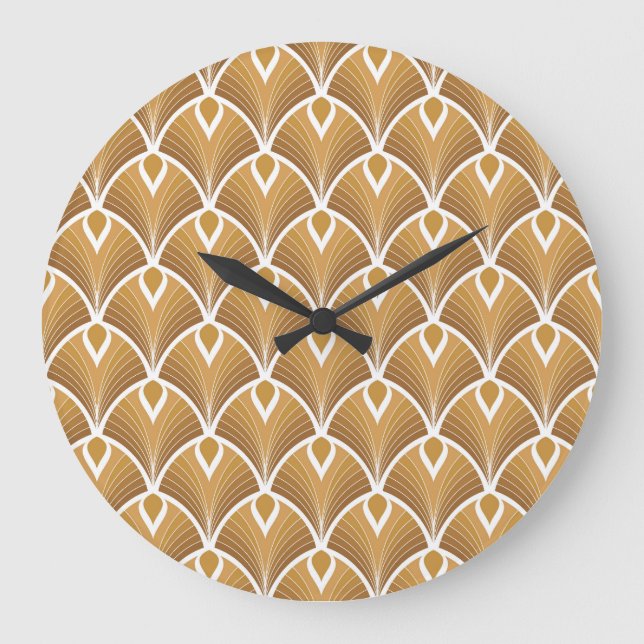 Classic art deco: geometric pattern. large clock (Front)