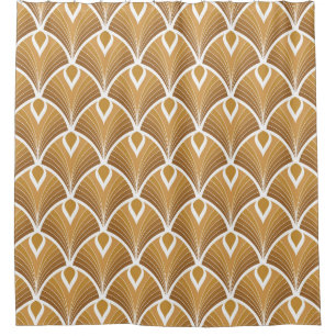 Classic art deco: geometric pattern. shower curtain