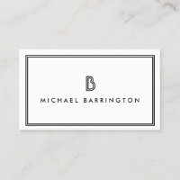 CLASSIC ART DECO MONOGRAM INITIAL LOGO II