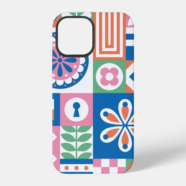 Classic Art Deco Seamless Pattern. Geometric Styli iPhone Case (Back)