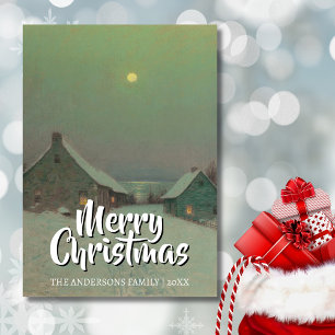 Classic Art Merry Christmas Eve Harrison Holiday Card
