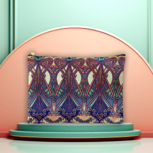 Classic Art Nouveau Floral Accessory Pouch