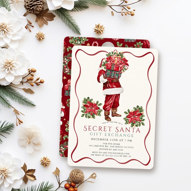 Classic Assorted Presents Christmas Holiday Party Invitation (Creator Uploaded)