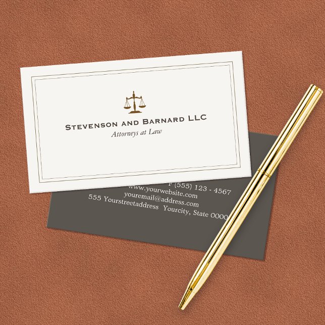 Classic Attorney Business Card (Creator Uploaded)