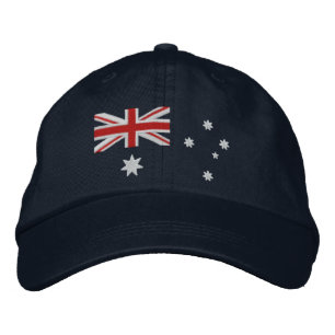 Classic Australian Flag Embroidery Embroidered Hat