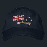 Classic Australian Flag Embroidery Embroidered Hat<br><div class="desc">Here's a great Australia flag style embroidered baseball cap. Ask us for other custom embroidery requests you might have by using the "Ask this Designer" link you find on this product page. Embroidery designs are available in a selection of popular colour options. Use the "Ask this Designer" link to contact...</div>