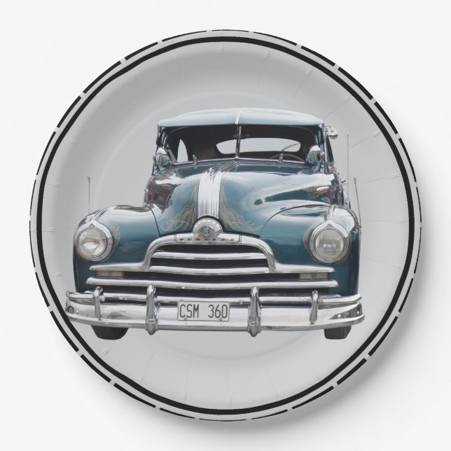 Classic Auto Paper Plates (Front)