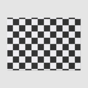 Classic Auto Racing Plaid Chequered Chequered Flag Tissue Paper