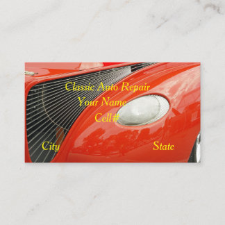 Classic Auto Repair Business Card