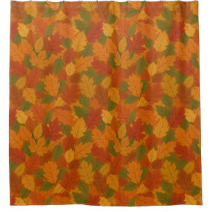 Classic Autumn/fall leaves patterned  Shower Curtain