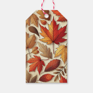 classic Autumn leaves Gift Tags