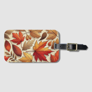 classic Autumn leaves Luggage Tag