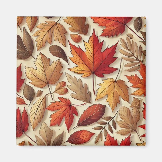 classic Autumn leaves Magnet (Front)