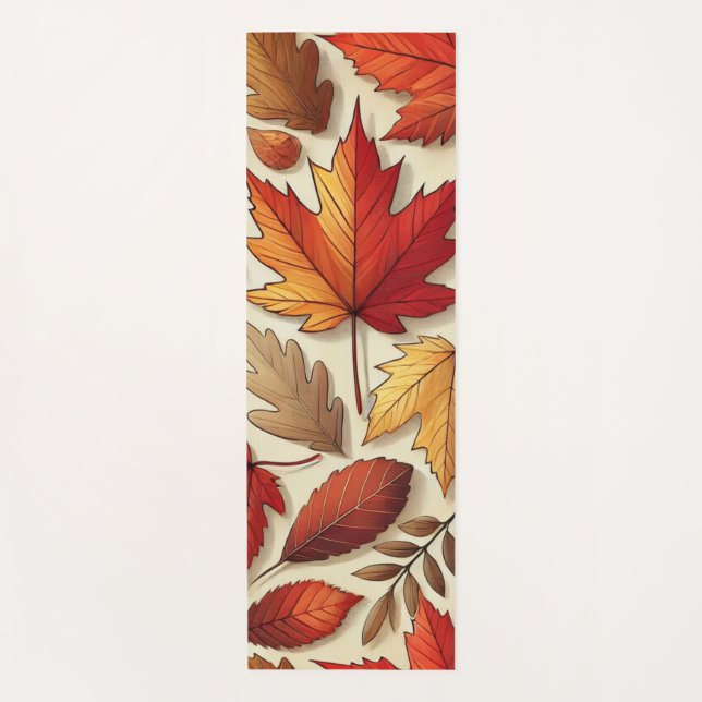 classic Autumn leaves Yoga Mat (Front)
