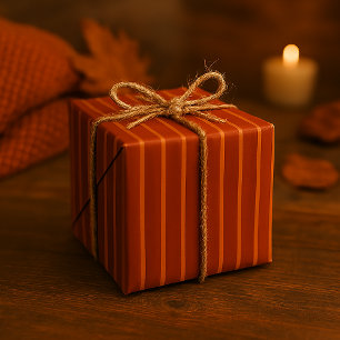 Classic Autumn Stripe Seamless Pattern Wrapping Paper
