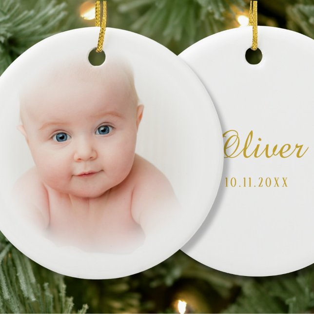 Classic Baby Photo Ceramic Tree Decoration (Creator Uploaded)