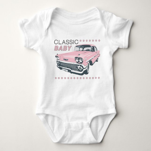 Classic Baby Pink Baby Bodysuit (Front)