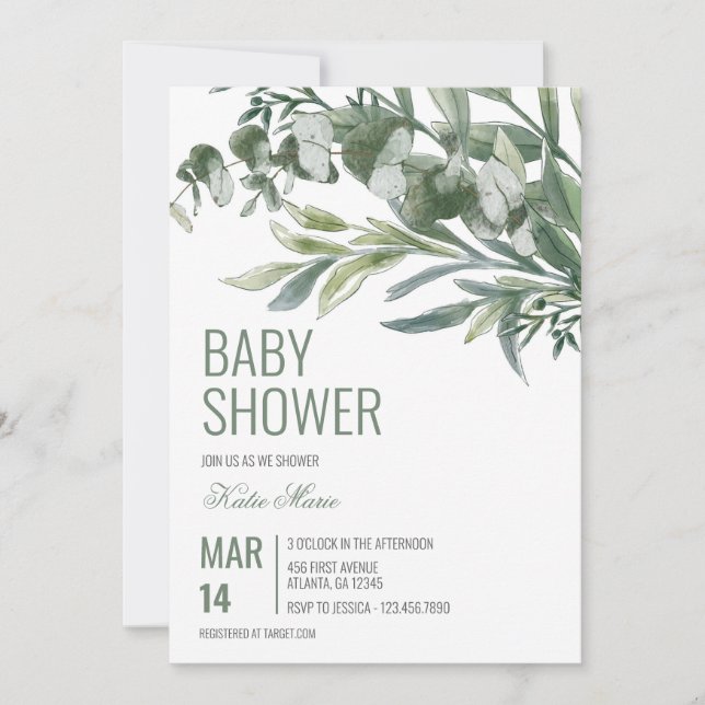 Classic Baby Shower Invite (Front)