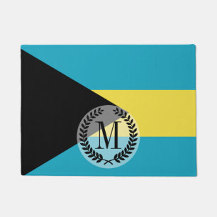 Classic Bahamian Flag Doormat