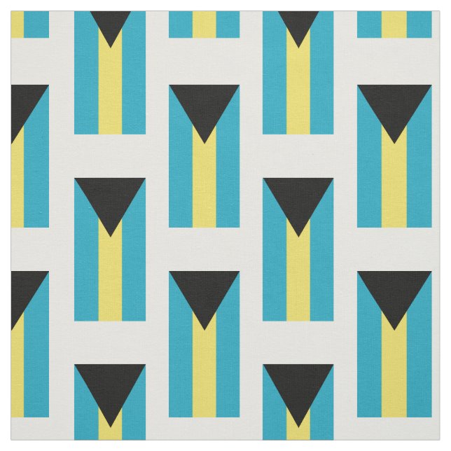 Classic Bahamian Flag Fabric (Swatch)