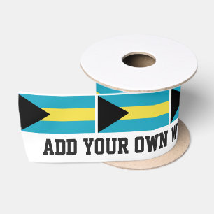 Classic Bahamian Flag Satin Ribbon