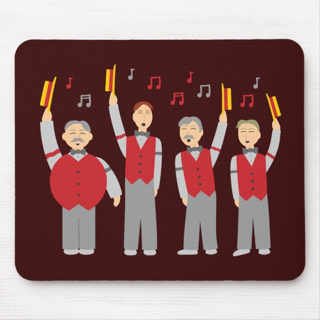 Classic Barbershop Quartet Mouse Pad (Front)