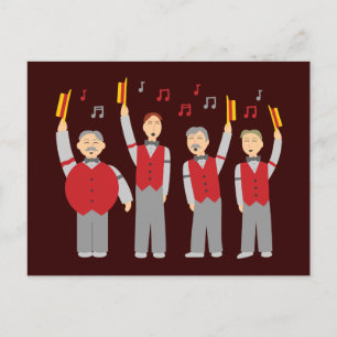 Classic Barbershop Quartet Postcard