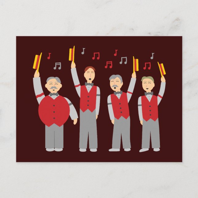 Classic Barbershop Quartet Postcard (Front)