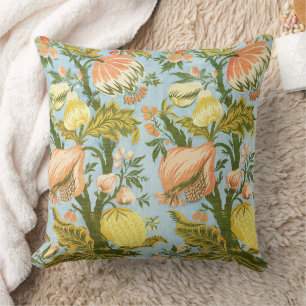 Classic Baroque Floral Fruit Damask Textile Cushion