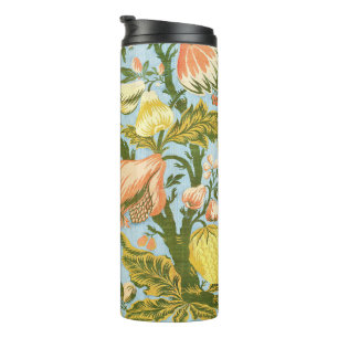 Classic Baroque Floral Fruit Damask Textile Thermal Tumbler