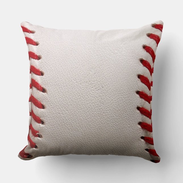 Classic Baseball and Softball Red Stitching Cushion (Front)