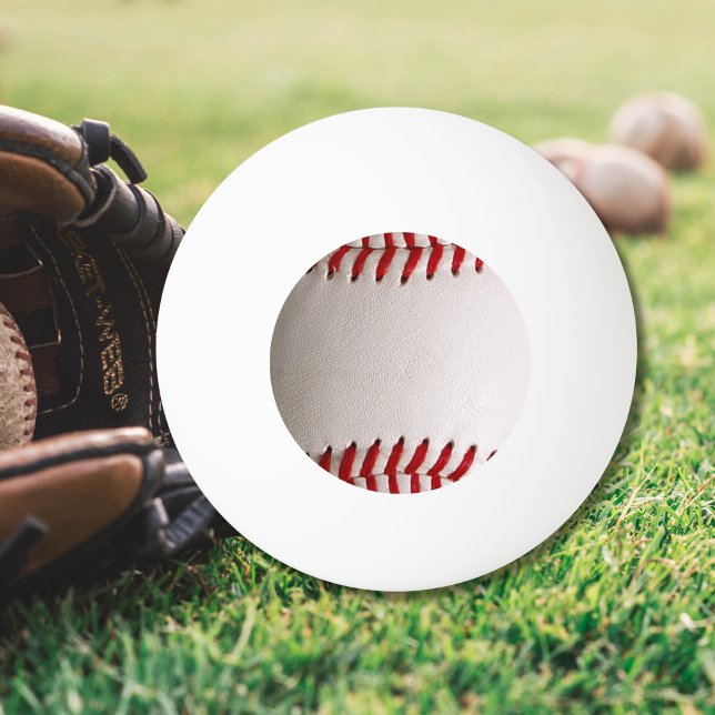 Classic Baseball and Softball Red Stitching Ping Pong Ball (Creator Uploaded)