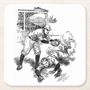 Classic Baseball Coaster Set