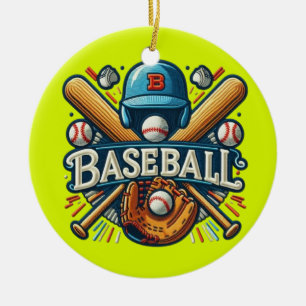 Classic Baseball Essentials / Stylish Retro Legend Ceramic Tree Decoration