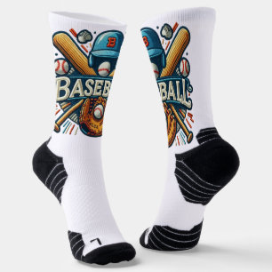 Classic Baseball Essentials / Stylish Retro Legend Socks