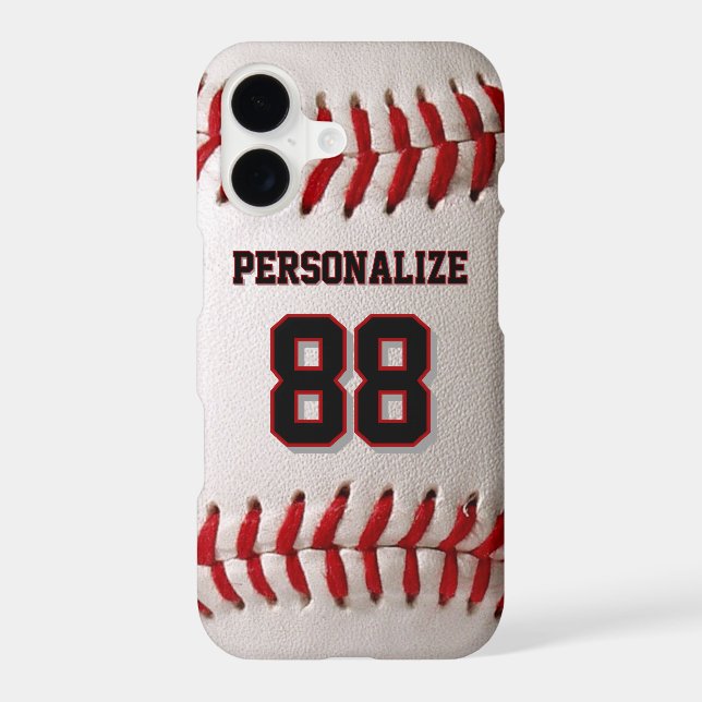 Classic Baseball Stitch Custom Name and Number (Back)