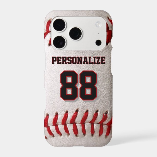 Classic Baseball Stitch Custom Name and Number (Back)